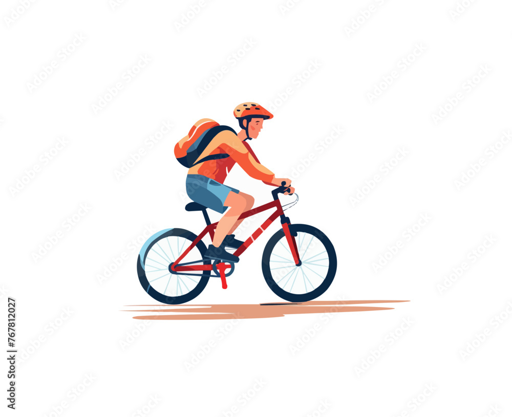 old man riding bicycle vector flat minimalistic isolated illustration old man riding bicycle vector flat minimalistic isolated illustration