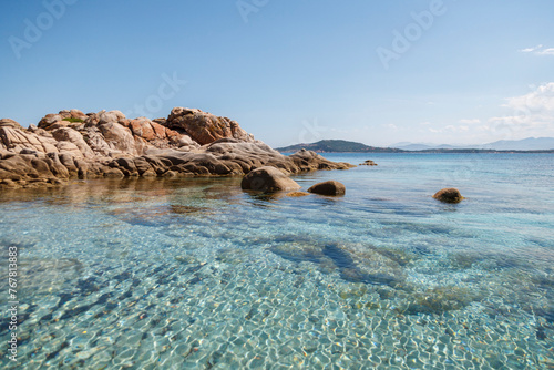 Piscine di Molara beach popular tourists spot Olbia Sardinia 