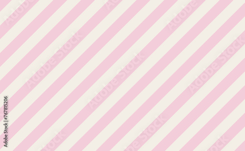 ピンクとアイボリーのかわいい斜めストライプ背景