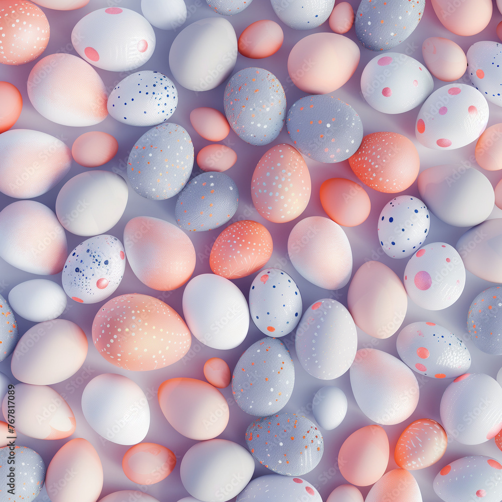 Festive Pastel Easter Egg Background Festive Pastel Easter Egg Background