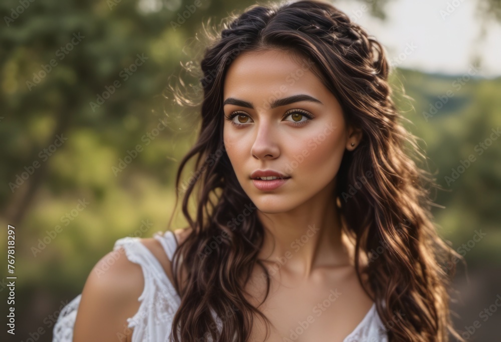 A Portrait Of Breathtakingly Gorgeous, Exotic, Beautiful Woman.
A Portrait Of Breathtakingly Gorgeous, Exotic, Beautiful Woman.