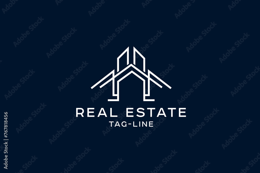 Simple Real Estate Logo Monogram Simple Real Estate Logo Monogram