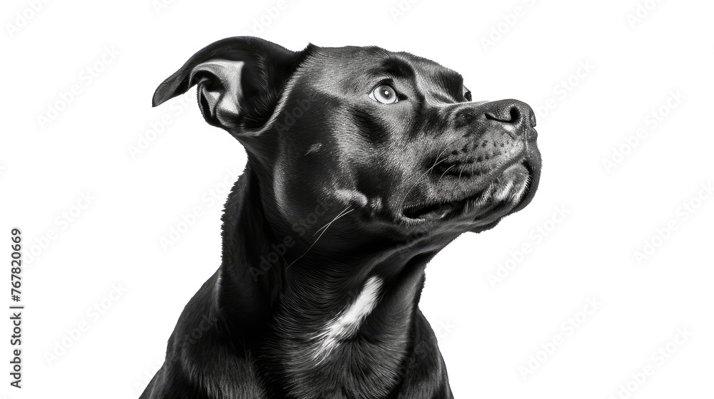 Generative ai illustration of Portrait of a staffordshire bull terrier Generative ai illustration of Portrait of a staffordshire bull terrier