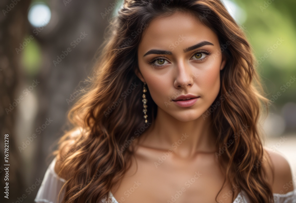 A Portrait Of Breathtakingly Gorgeous, Exotic, Beautiful Woman.
A Portrait Of Breathtakingly Gorgeous, Exotic, Beautiful Woman.