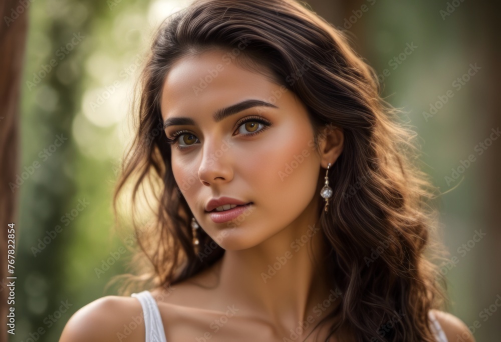 A Portrait Of Breathtakingly Gorgeous, Exotic, Beautiful Woman.
A Portrait Of Breathtakingly Gorgeous, Exotic, Beautiful Woman.