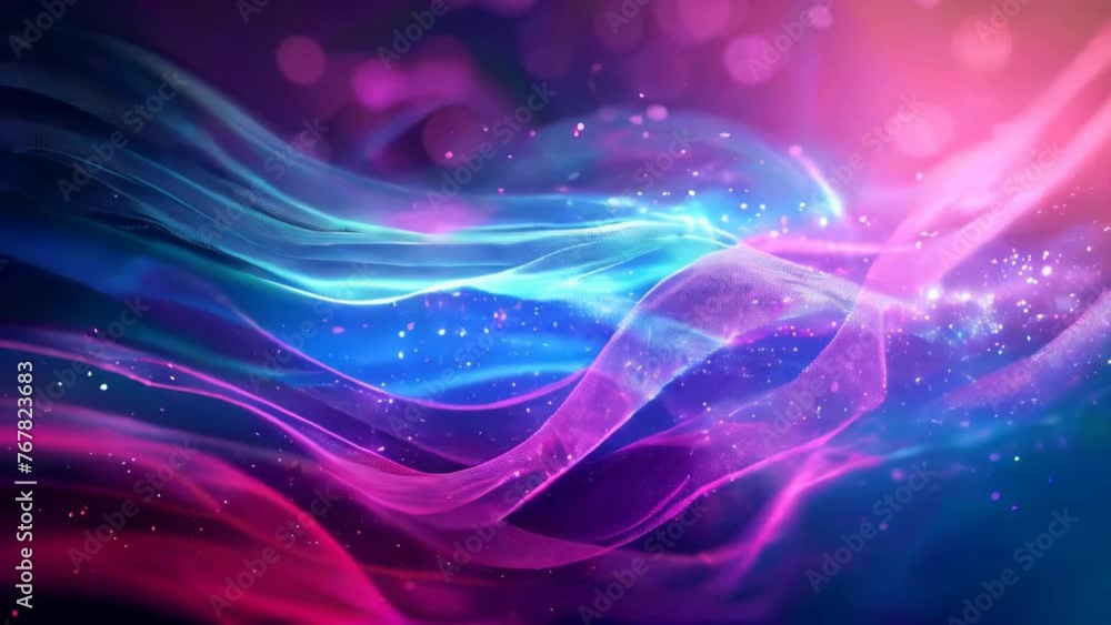 Abstract background with dynamic waves and particles. vector illustration. Abstract background with dynamic waves and particles. vector illustration.