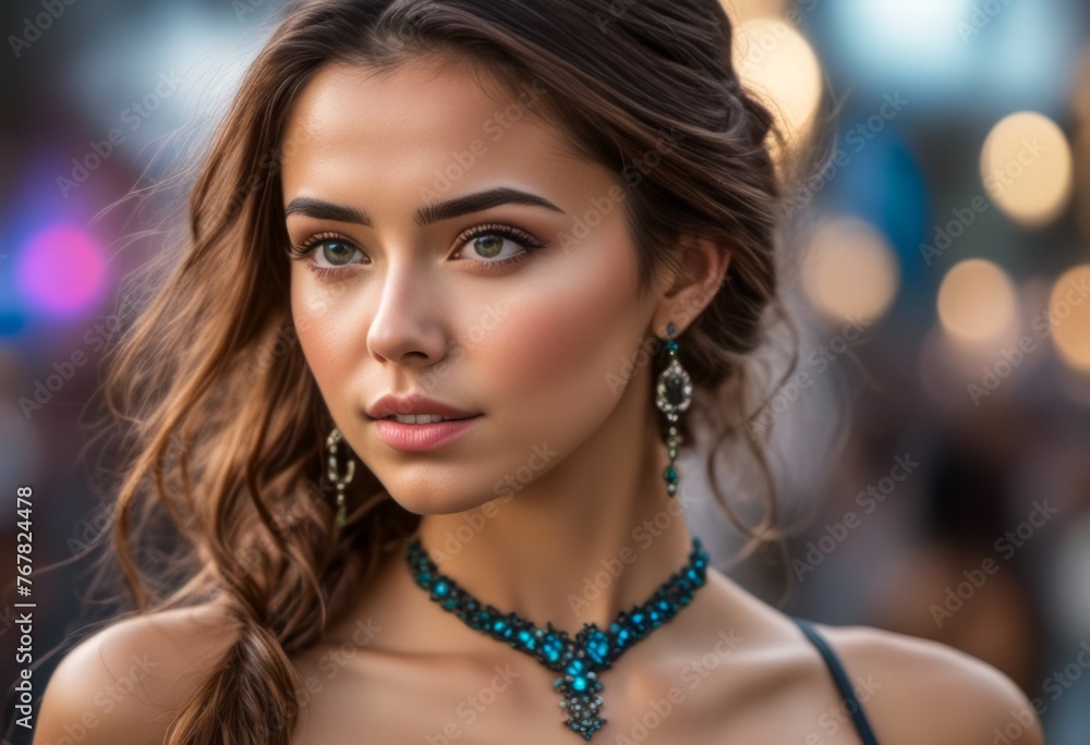 A Portrait Of Breathtakingly Gorgeous, Exotic, Beautiful Woman.
A Portrait Of Breathtakingly Gorgeous, Exotic, Beautiful Woman.