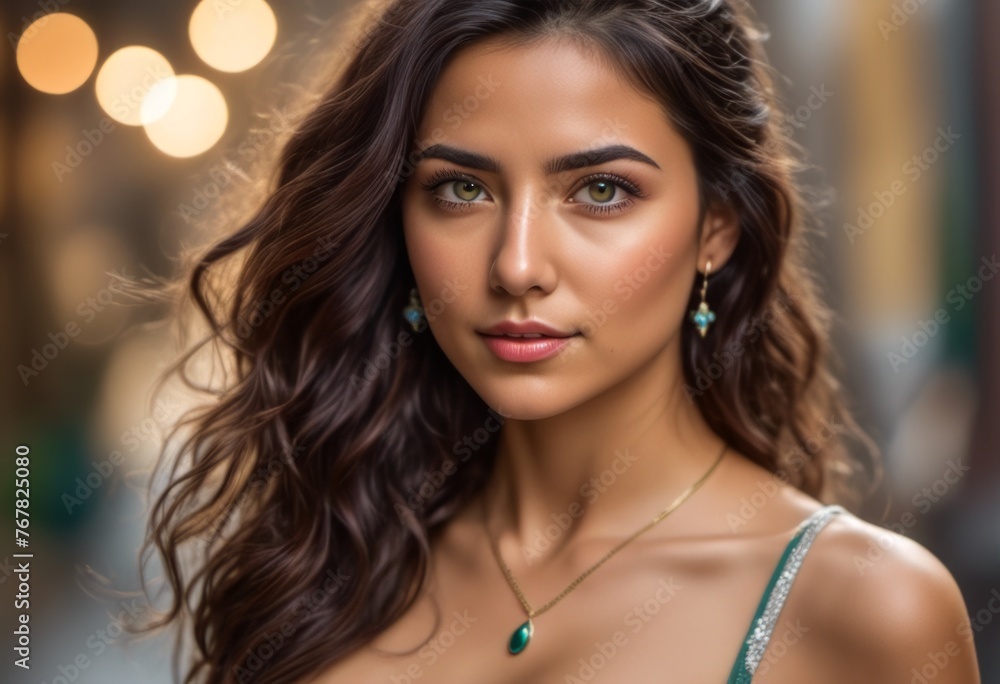 A Portrait Of Breathtakingly Gorgeous, Exotic, Beautiful Woman.
A Portrait Of Breathtakingly Gorgeous, Exotic, Beautiful Woman.