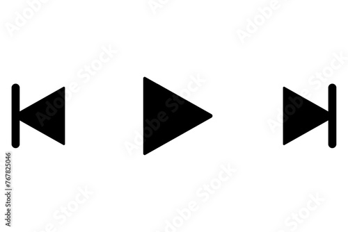 Media music video player interface icon isolated on white and transparent background. multimedia pause black icon flat style vector illustration