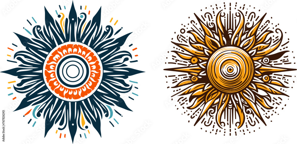 Sunflower Symphony: Vector Bloom Sunflower Symphony: Vector Bloom