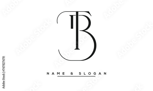 TB, BT, T, B  Abstract Letters Logo Monogram