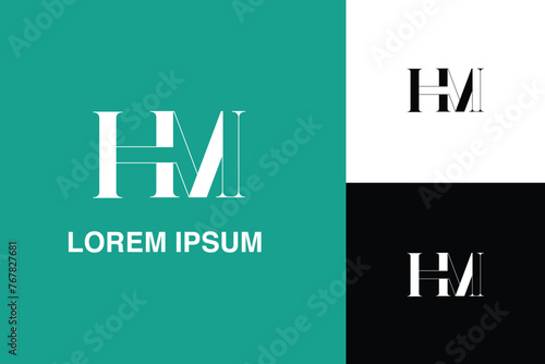 	
alphabet Letters HM, MH , Initials Logo Monogram	
