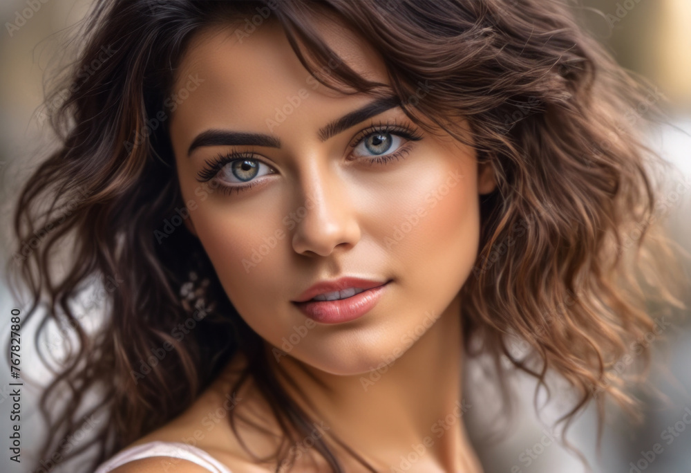 A Portrait Of Breathtakingly Gorgeous, Exotic, Beautiful Woman.
A Portrait Of Breathtakingly Gorgeous, Exotic, Beautiful Woman.
