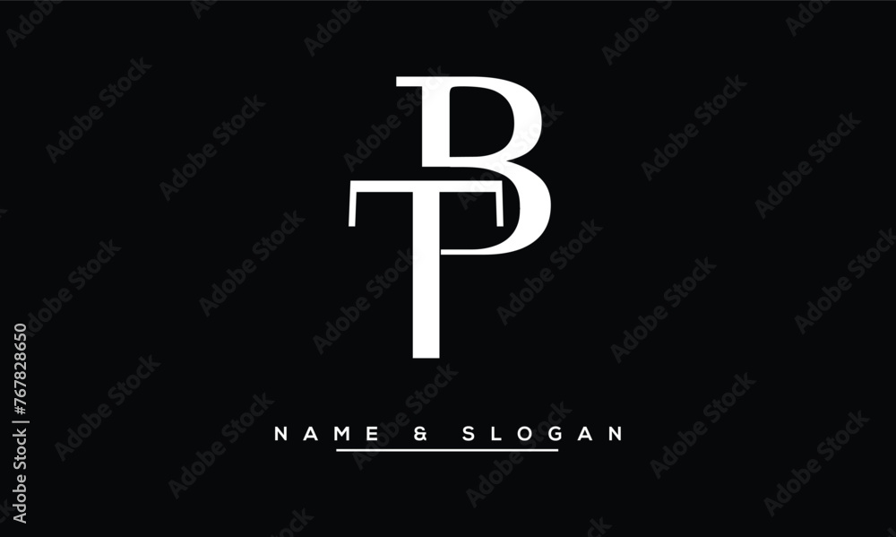 TB, BT, T, B Abstract Letters Logo Monogram TB, BT, T, B Abstract Letters Logo Monogram