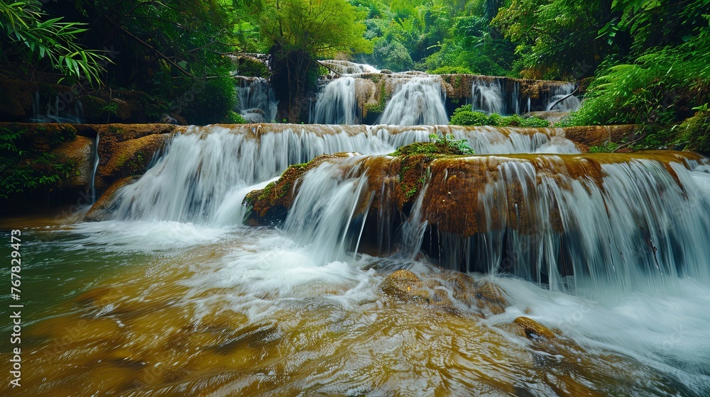 Obraz premium waterfall in the forest