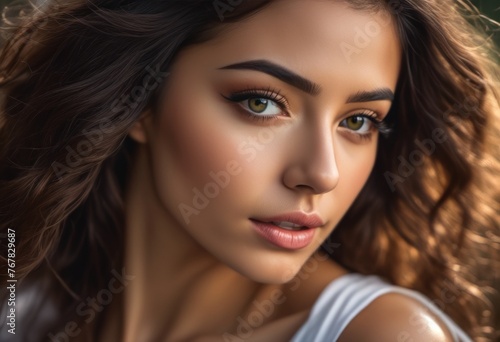 Wallpaper Mural A Portrait Of Breathtakingly Gorgeous, Exotic, Beautiful Woman.
 Torontodigital.ca