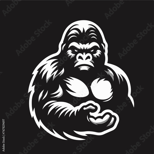 Kingkong gorilla angry cartoon  vector illustrasion