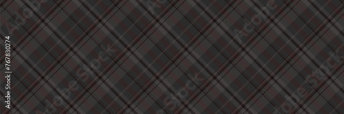 Strong plaid fabric seamless, worldwide background vector pattern. Diwali textile texture check tartan in dark and grey colors.