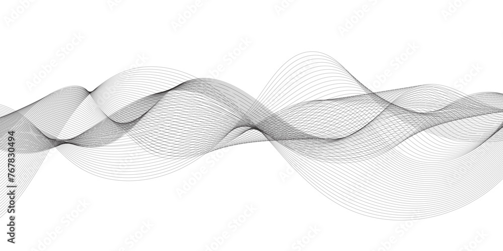 Wave lines background. Blending line background. Abstract black wave on white background. Black and white background. Wave lines background. Blending line background. Abstract black wave on white background. Black and white background.
