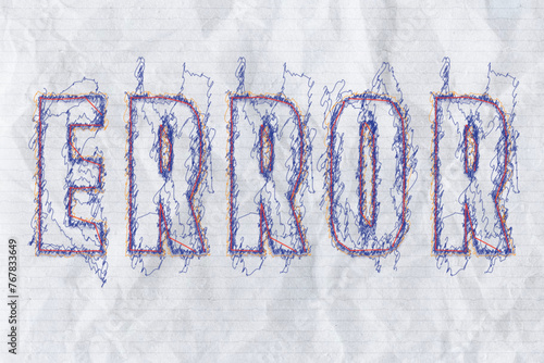 Error Text Effect