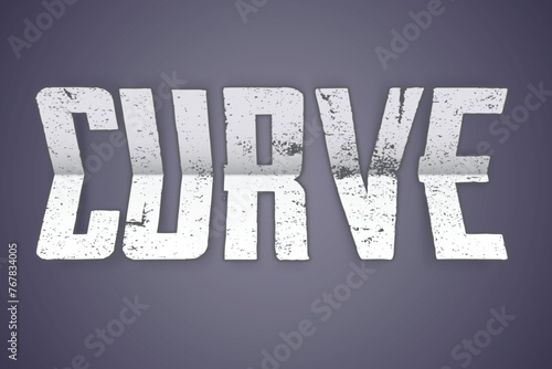 Curve Text Effect