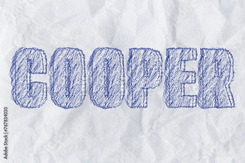 Cooper Scribbles Text Effect