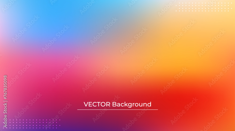 Abstract blurred gradient mesh background in bright rainbow colors. Colorful smooth banner template. Easy editable soft colored vector illustration in EPS10 without transparency. Abstract blurred gradient mesh background in bright rainbow colors. Colorful smooth banner template. Easy editable soft colored vector illustration in EPS10 without transparency.