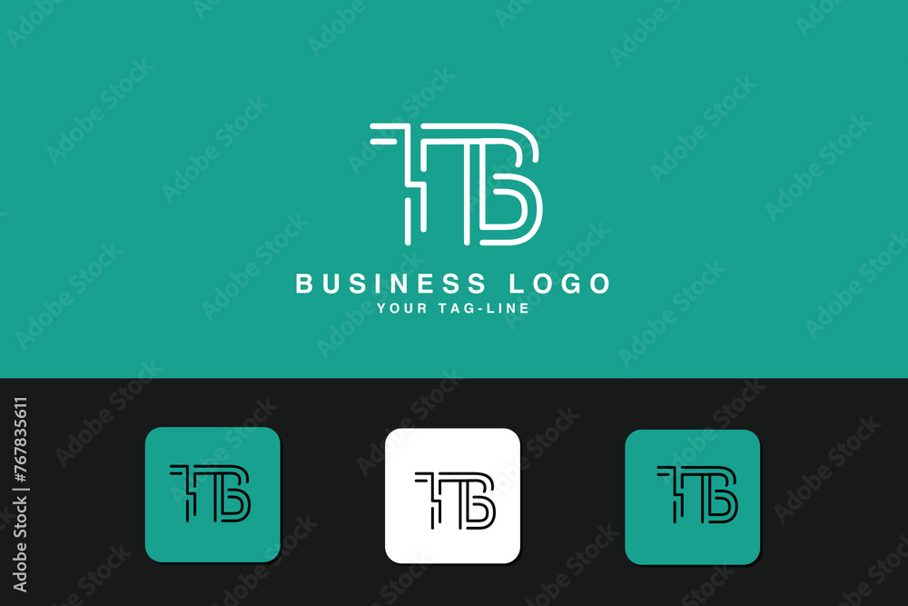 Alphabets Letters TB, BT, Initials Logo Monogram Alphabets Letters TB, BT, Initials Logo Monogram