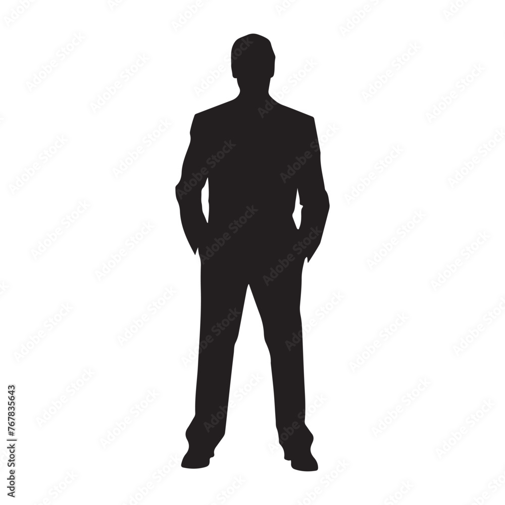Executive professional silhouette clipart
