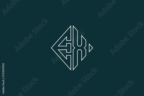EX, XE, E, X, Abstract Letters Logo Monogram