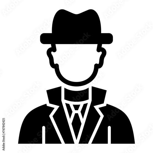   Private Detective glyph icon