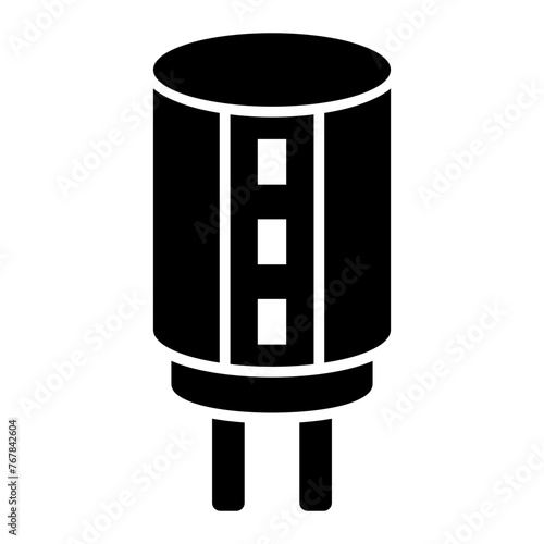   Capacitor glyph icon