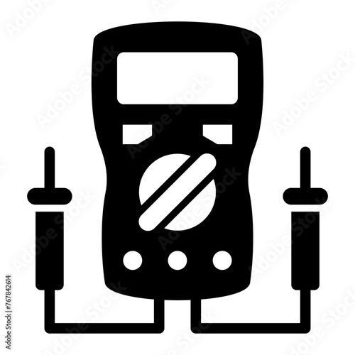   Multimeter glyph icon