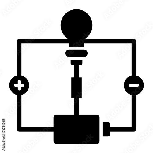  Electrical Circuit glyph icon