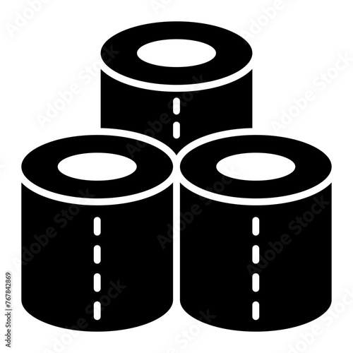   Toilet Paper glyph icon