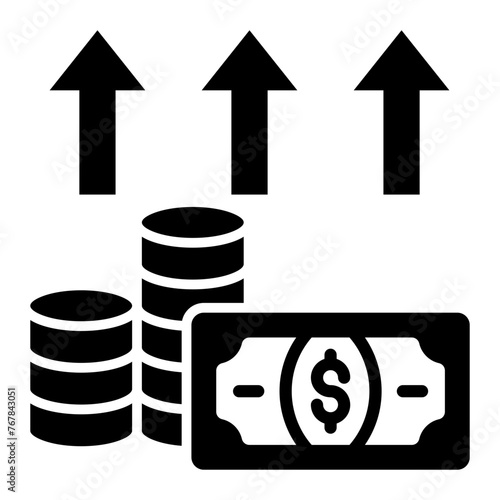   Inflation glyph icon