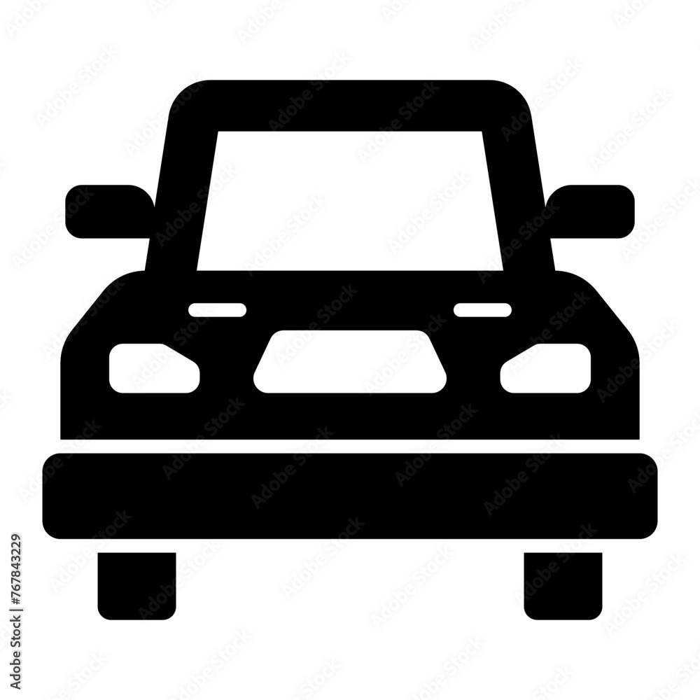 Obraz premium Car glyph icon