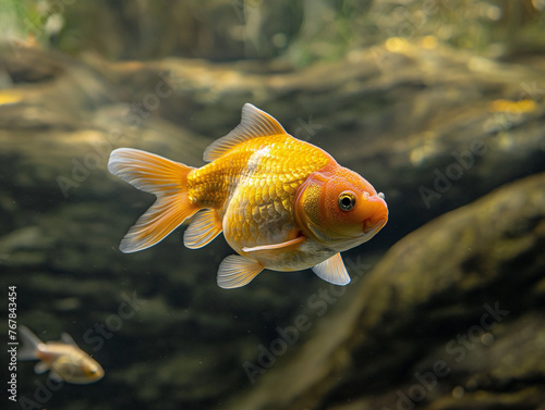 Ranchu, fish, aquarium, water, goldfish