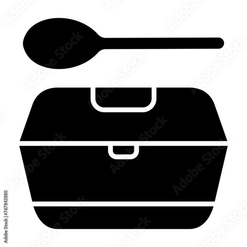   Takeout containers glyph icon