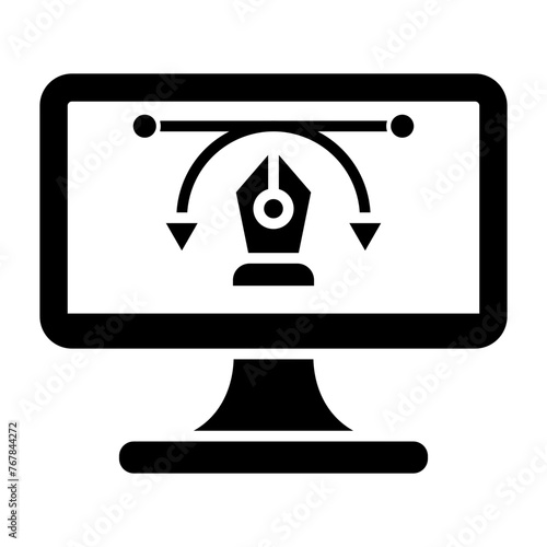   Millennial Creative glyph icon