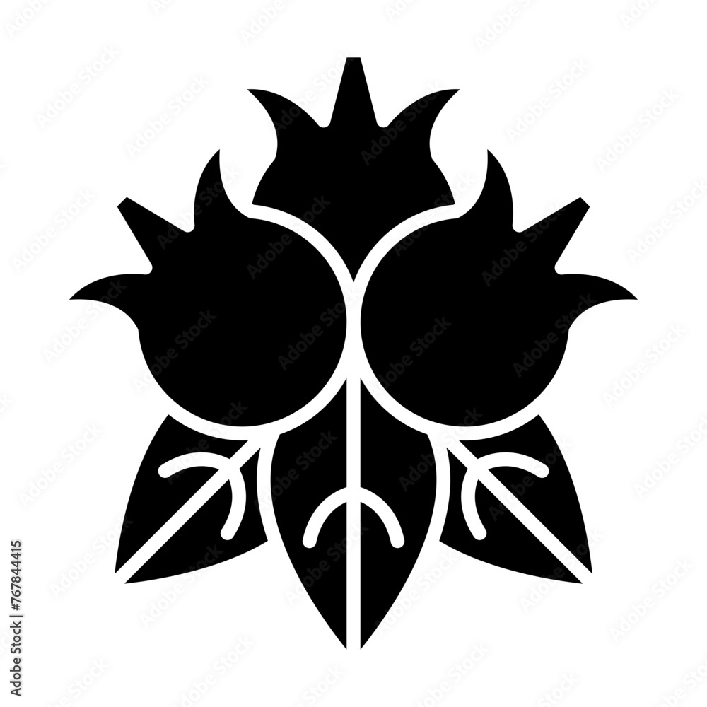 Blueberries glyph icon Blueberries glyph icon