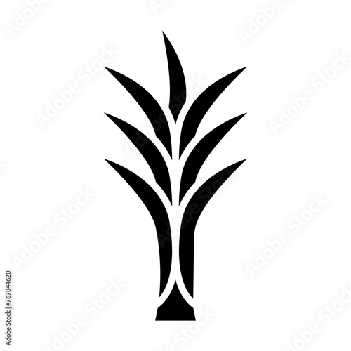   Wheatgrass glyph icon