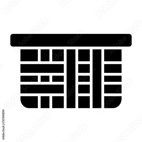   Food Basket glyph icon