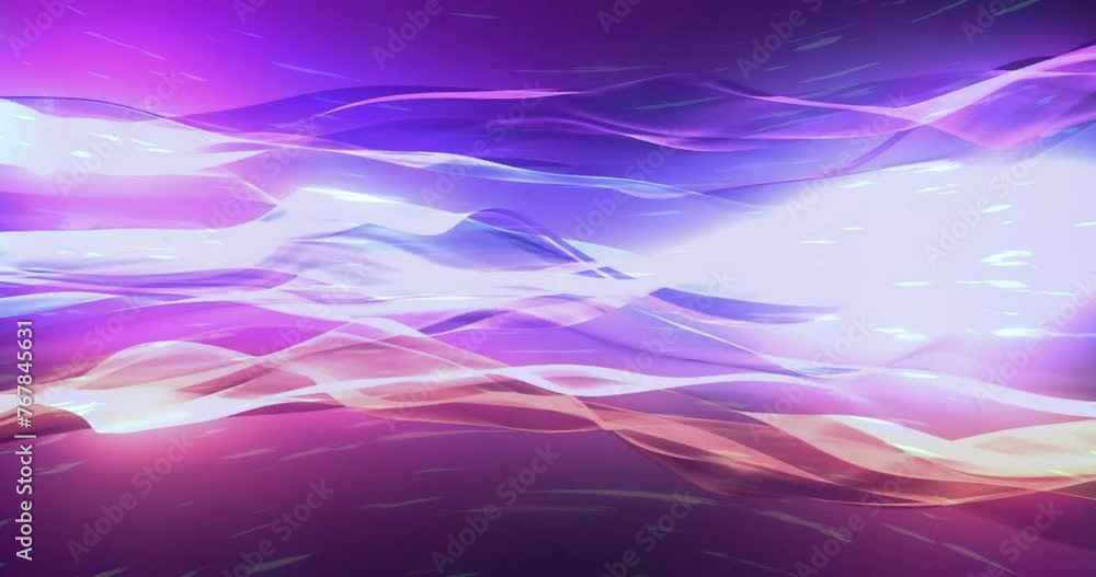 Animation of neon trails moving on black background Animation of neon trails moving on black background