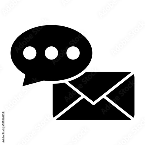 chat glyph icon