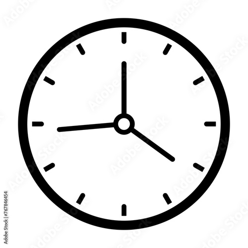 clock glyph icon