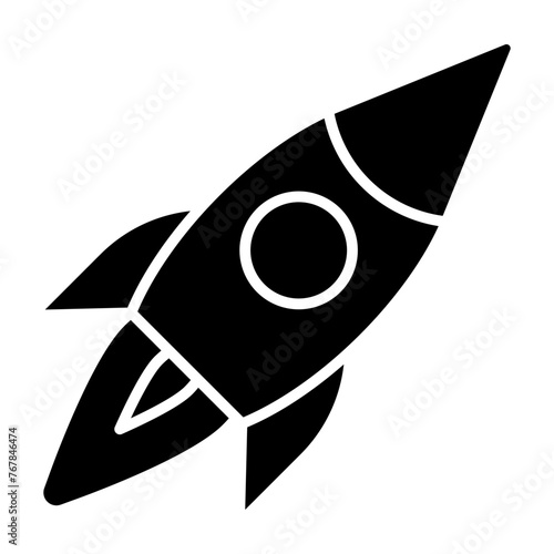 rocket glyph icon