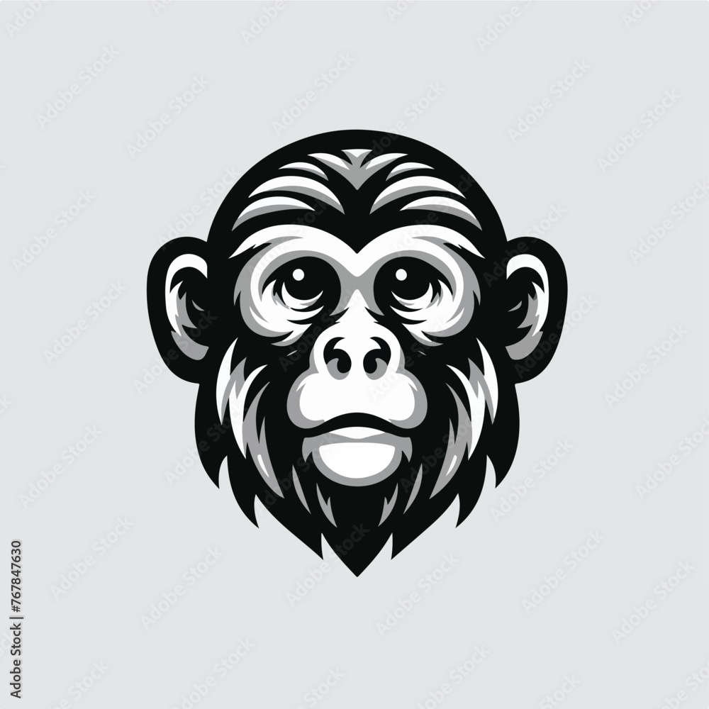 Macaque Monkey as Herbivorous Ape Vector Illustration