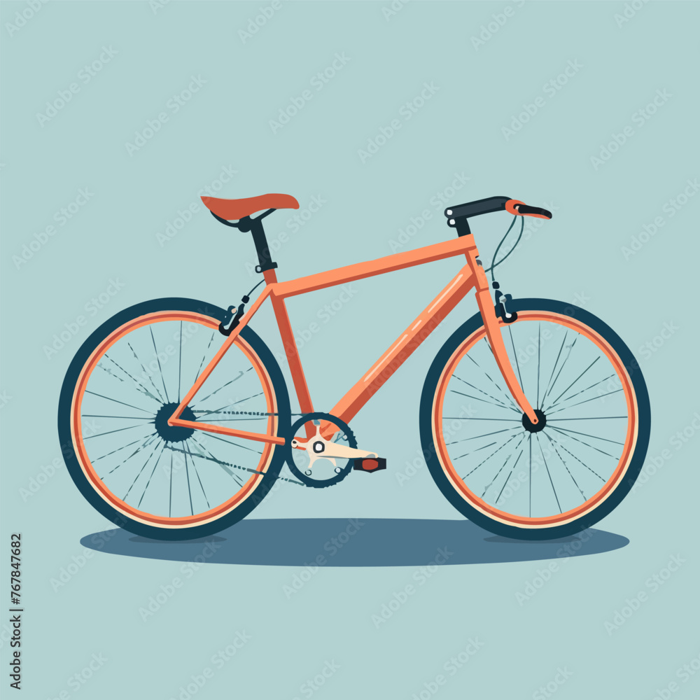 flat vector bicycle on a isolated background flat vector bicycle on a isolated background