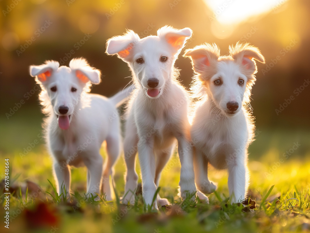 Obraz premium silken windhound dog